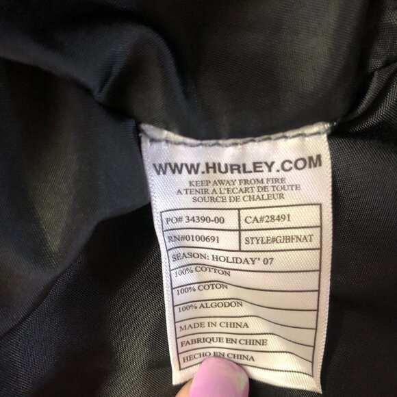 Nwot Hurley Grey & Blue Plaid Checkered Trench Coat Size Large - Picture 6 of 10